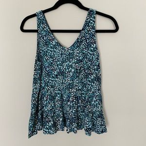 LOFT floral tank blouse